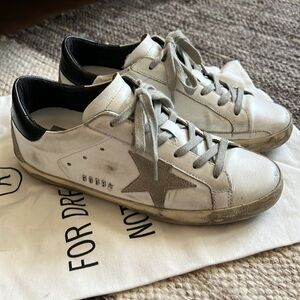 Used Golden Goose Deluxe Brand Super Star Classic Black GGDB 37 Authentic